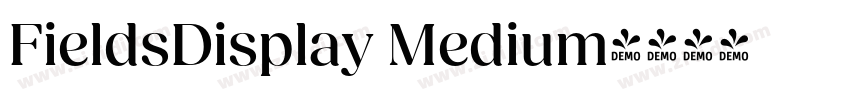 FieldsDisplay Medium字体转换